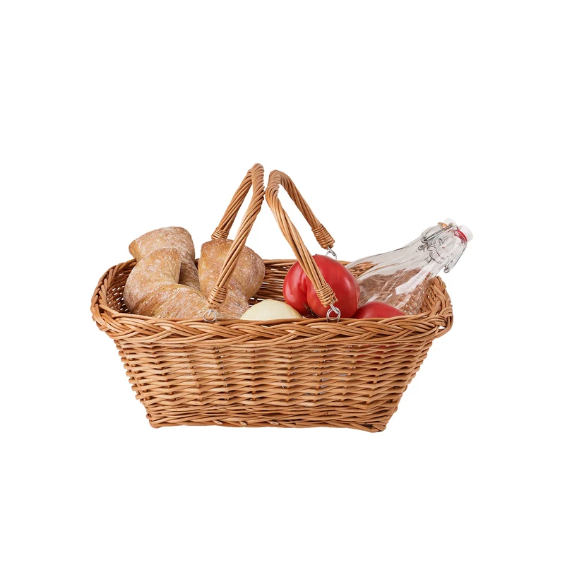 Tamarius wicker display basket for shop and home, with handles by TheWickerStories