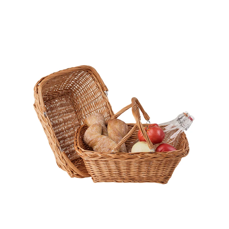 Tamarius wicker display basket for shop and home, with handles by TheWickerStories