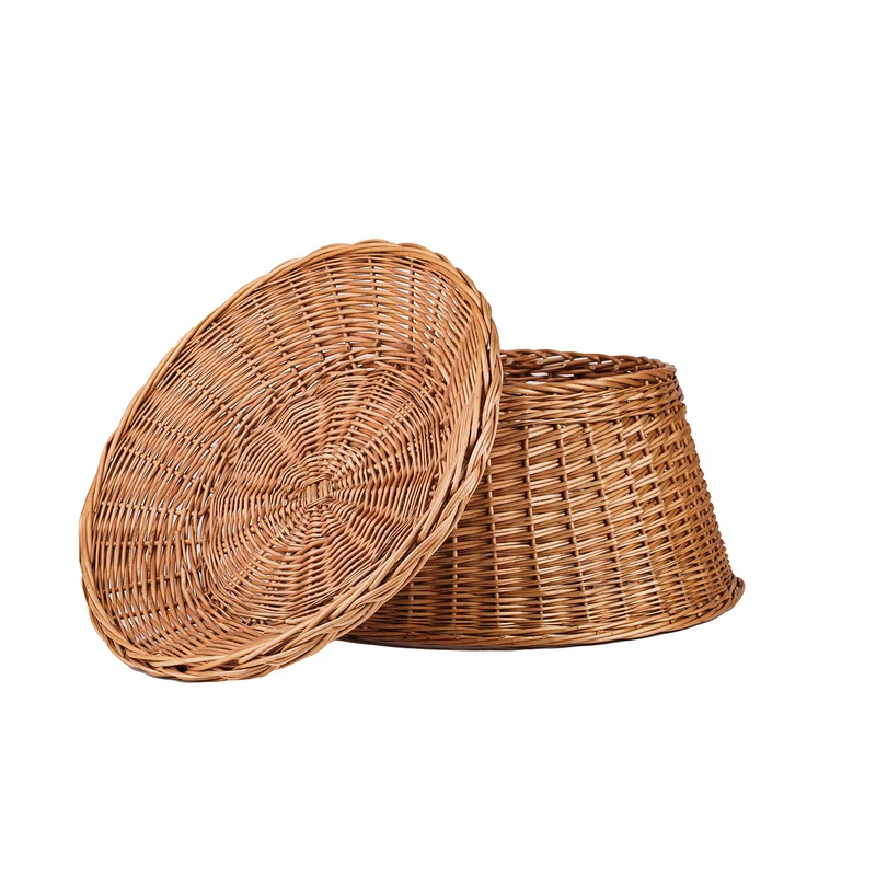 Turina wicker bread basket for display in bakery and shop TheWickerStories