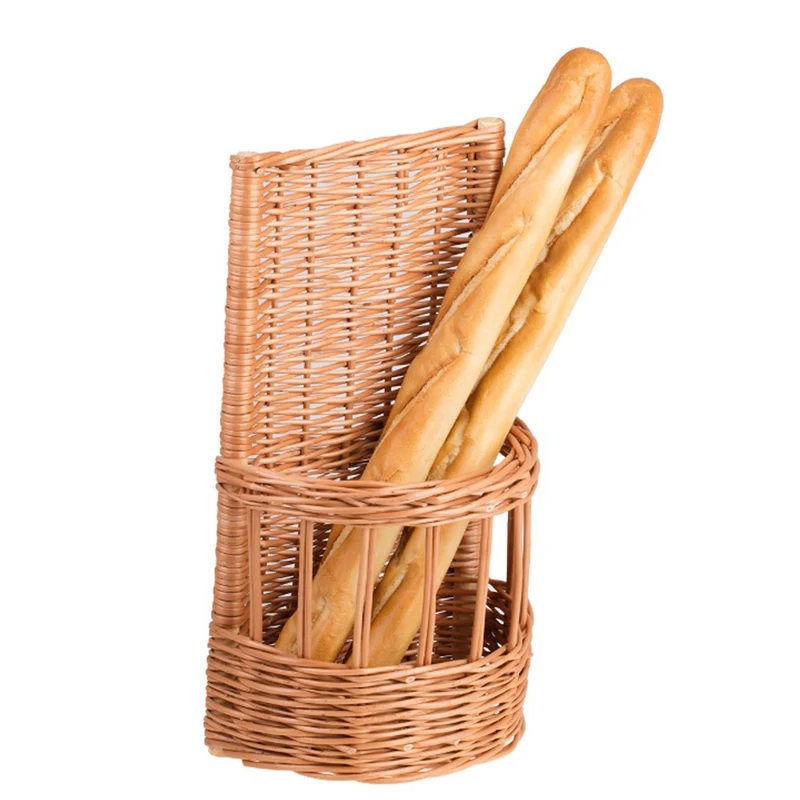 Bivela wicker baguette basket for storage and display – set of 2 TheWickerStories
