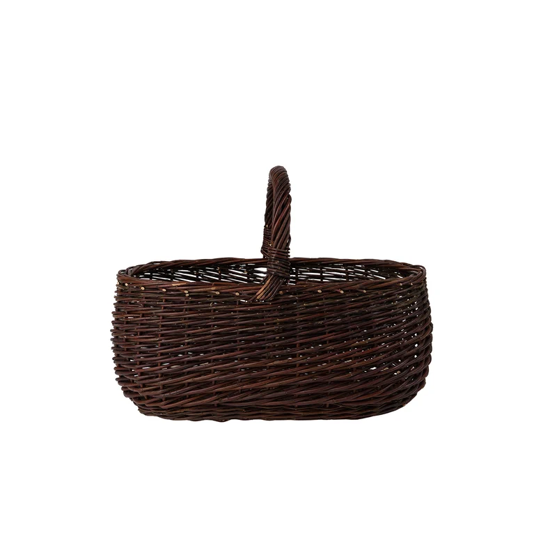 Felis wicker firewood basket for the fireplace TheWickerStories
