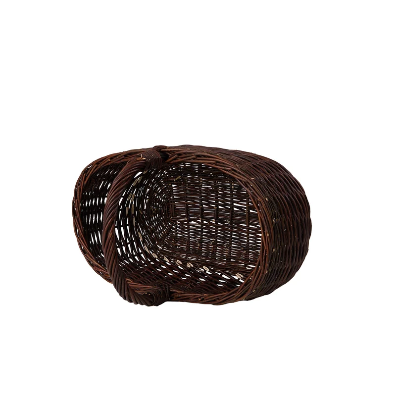 Felis wicker firewood basket for the fireplace TheWickerStories