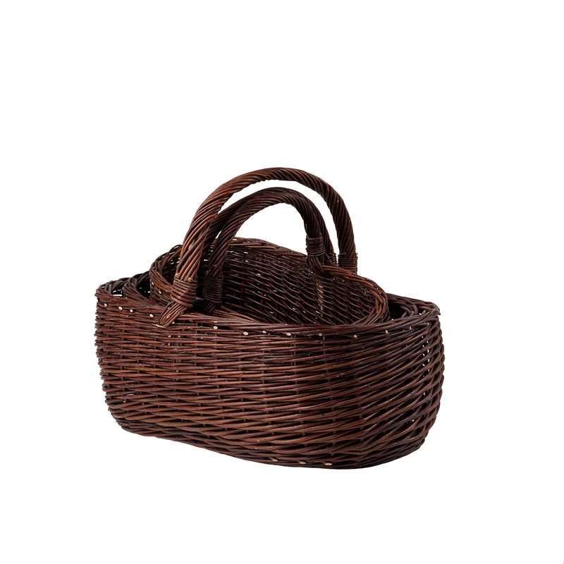 Felis wicker firewood basket for the fireplace TheWickerStories