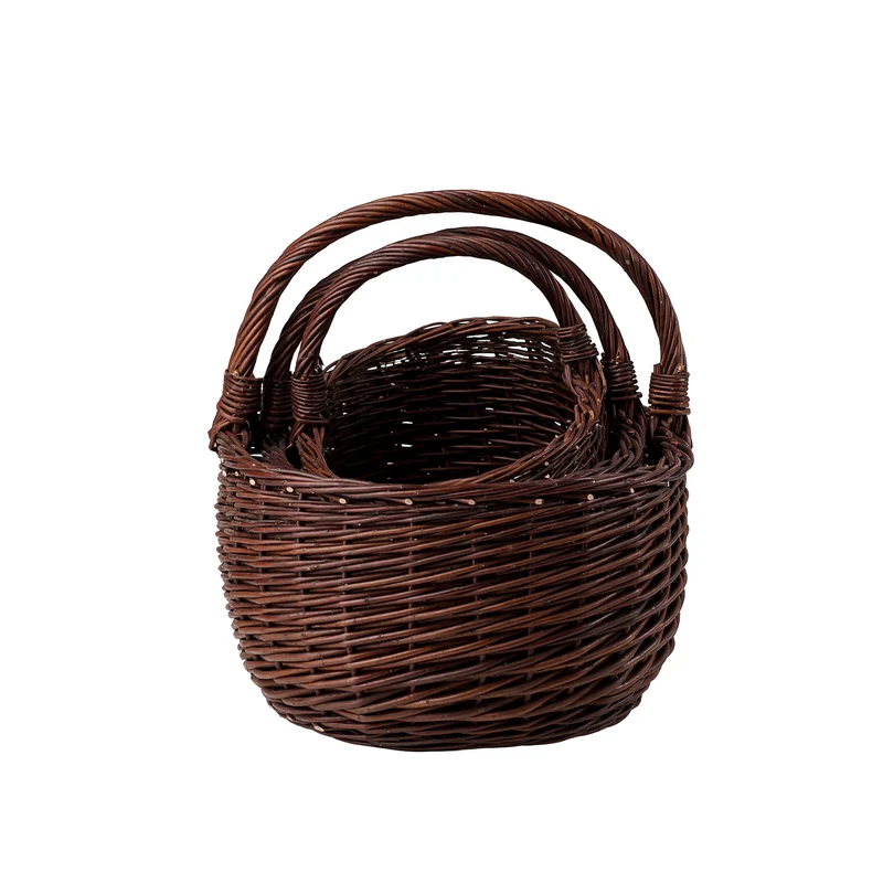 Felis wicker firewood basket for the fireplace TheWickerStories