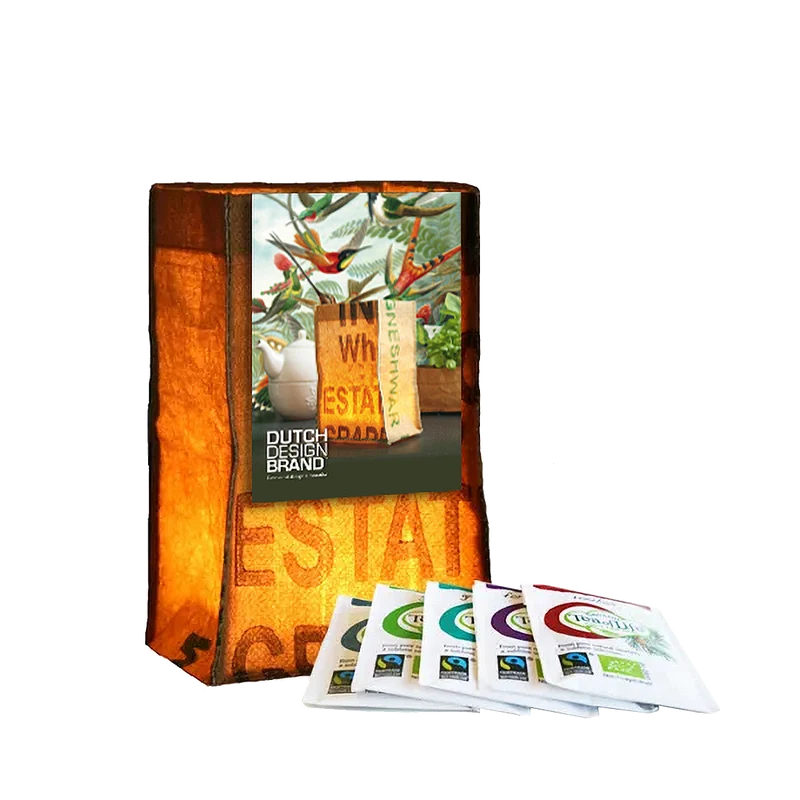 Dutch Design Brand x SuperWaste Tealight (incl. 5 Fairtrade theezakjes)