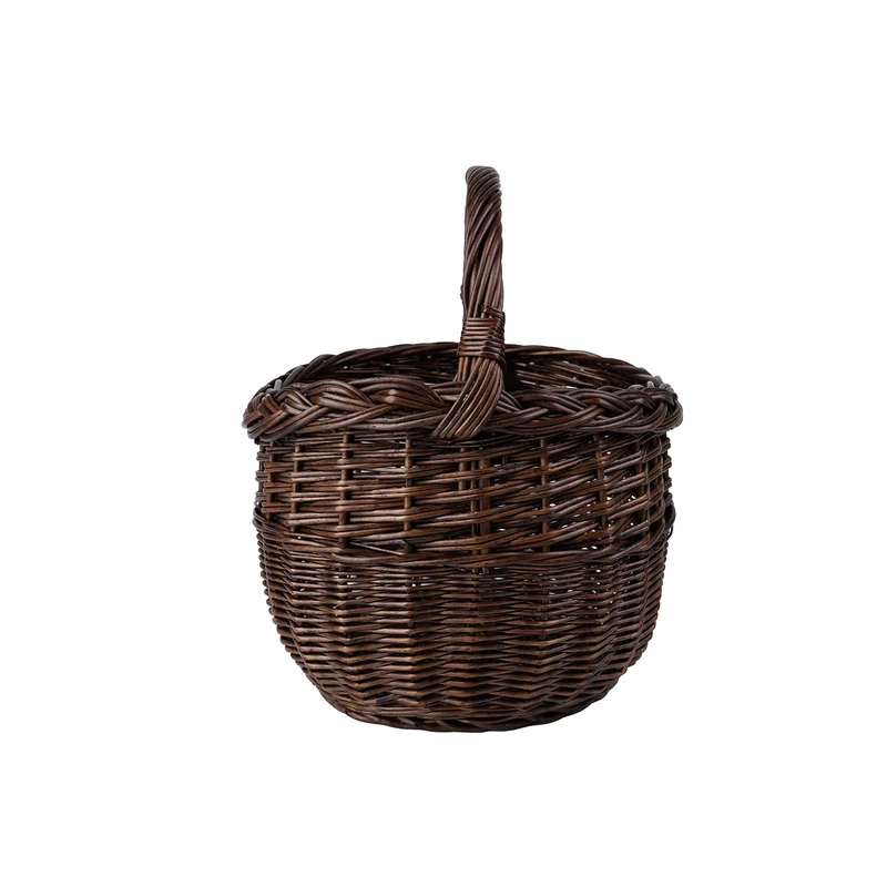 Wictor wicker shopping basket, picnic basket with handle TheWickerStories