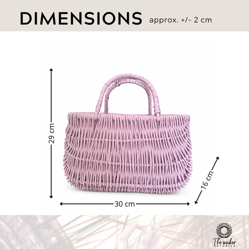 Werlissa wicker bag, women's handbag, picnic basket with handles TheWickerStories