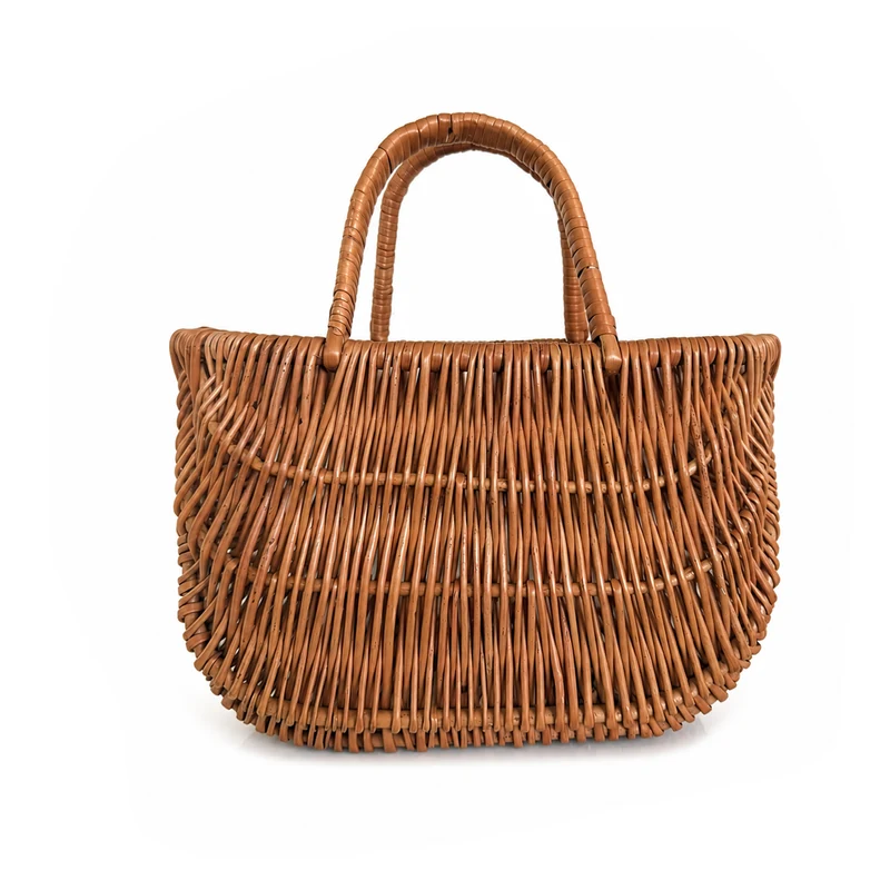 Werlissa wicker bag, women's handbag, picnic basket with handles TheWickerStories