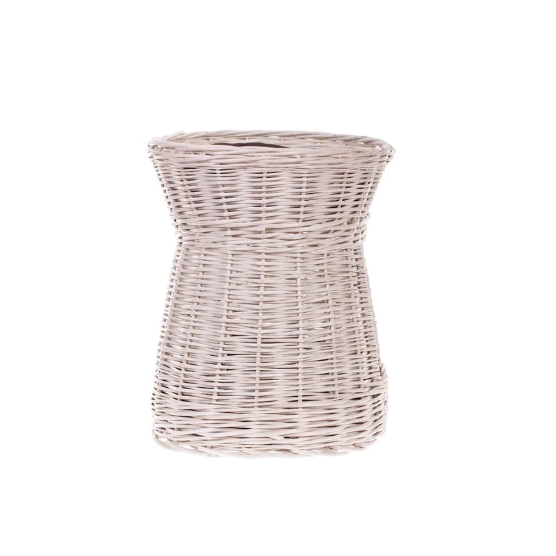Erif two-level wicker cat house with brown cushions TheWickerStories