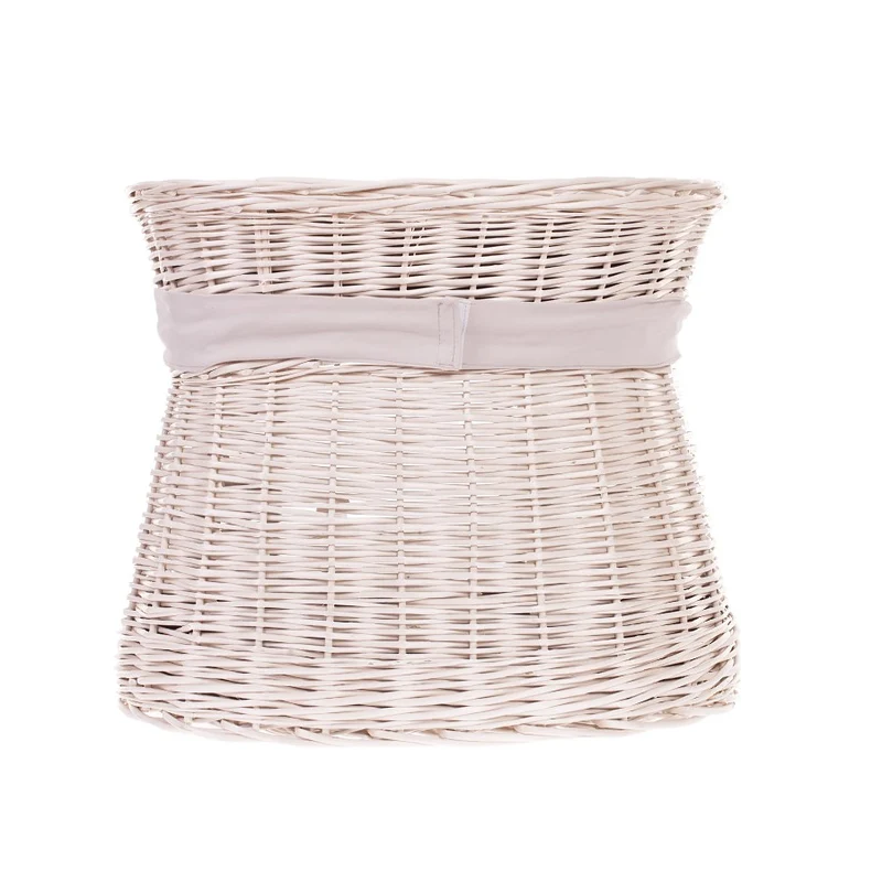 Erif two-level wicker cat house with brown cushions TheWickerStories