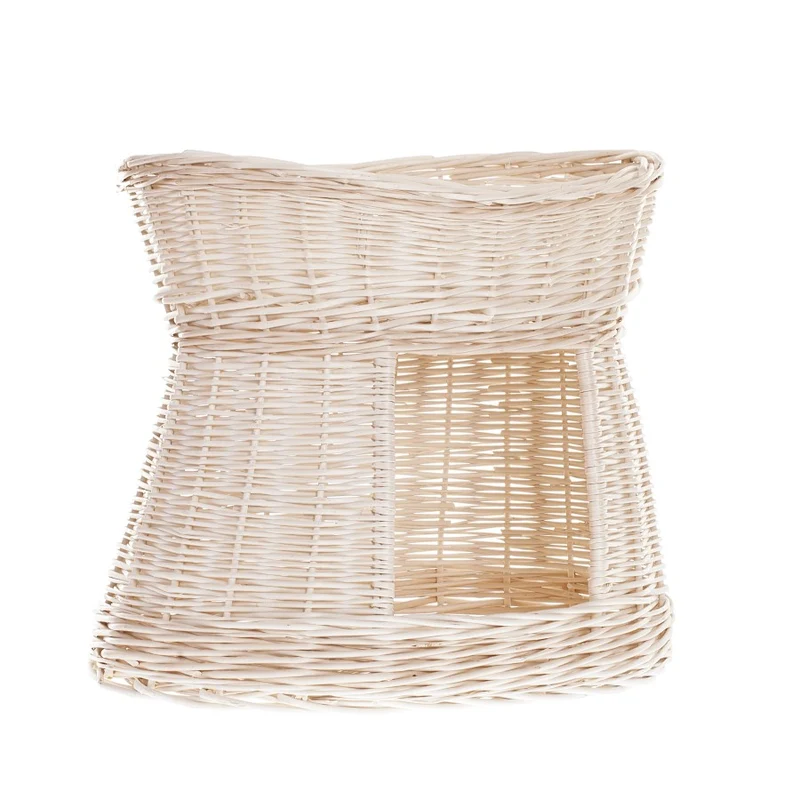 Erif two-story wicker cat house TheWickerStories
