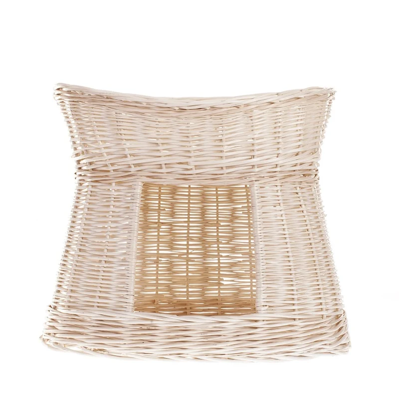 Erif two-story wicker cat house TheWickerStories