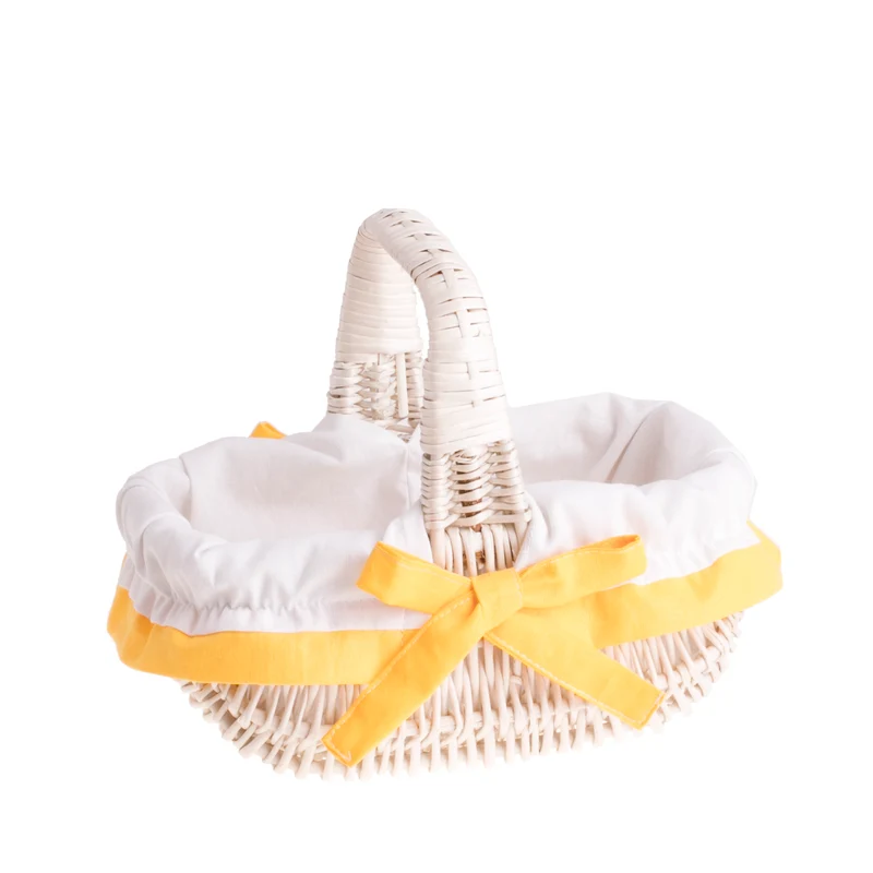 Willesia wicker Easter basket with lining and handle TheWickerStories