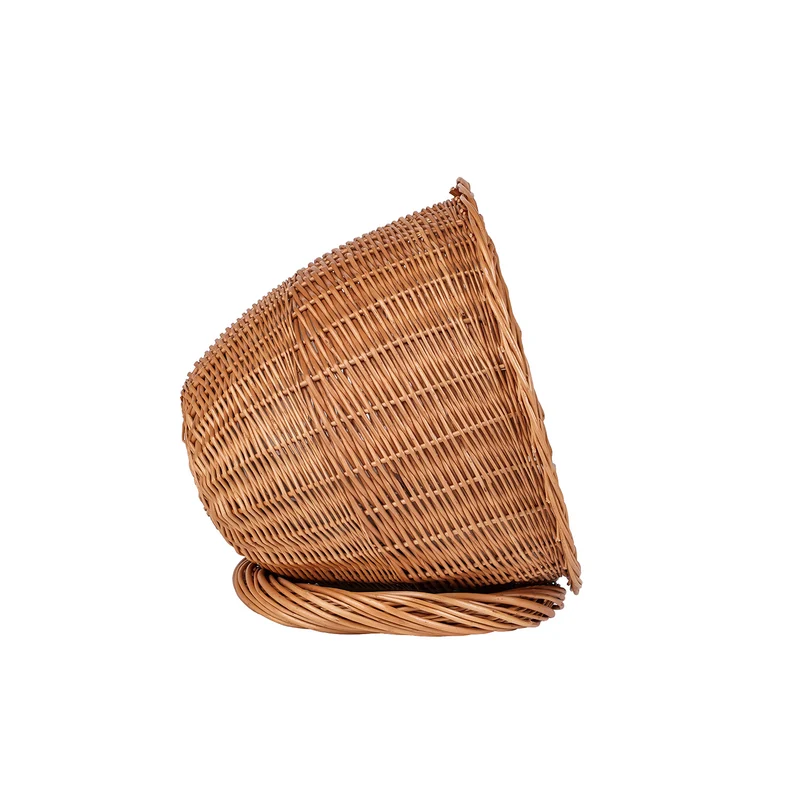 Elson wicker pet bed with beige cushion TheWickerStories