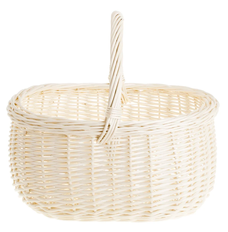 Werburga shopping basket with a wicker handle TheWickerStories