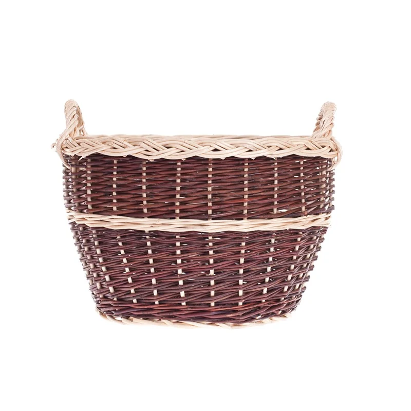 Viloria wicker harvest basket for fruits and vegetables, with handles TheWickerStories