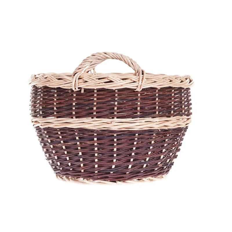 Viloria wicker harvest basket for fruits and vegetables, with handles TheWickerStories