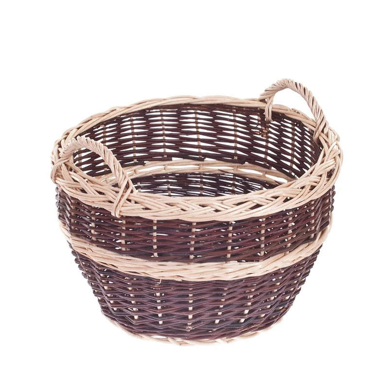 Viloria wicker harvest basket for fruits and vegetables, with handles TheWickerStories