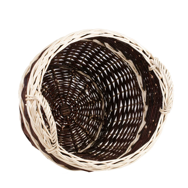 Viloria wicker harvest basket for fruits and vegetables, with handles TheWickerStories