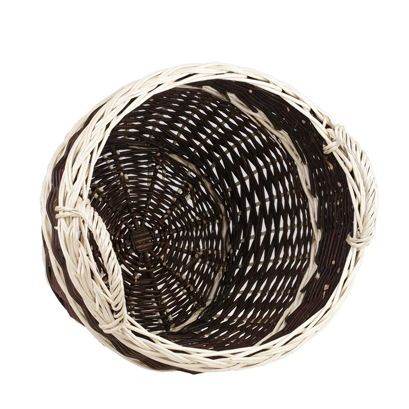 Viloria wicker harvest basket for fruits and vegetables, with handles TheWickerStories