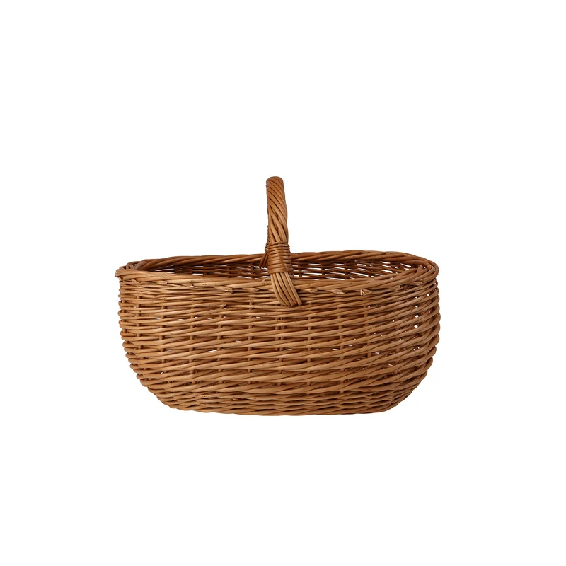 Felis wicker firewood basket for the fireplace TheWickerStories