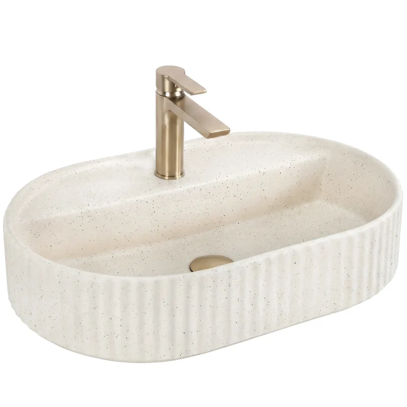 Aufsatzwaschbecken Marcella Vanilla 60x37cm