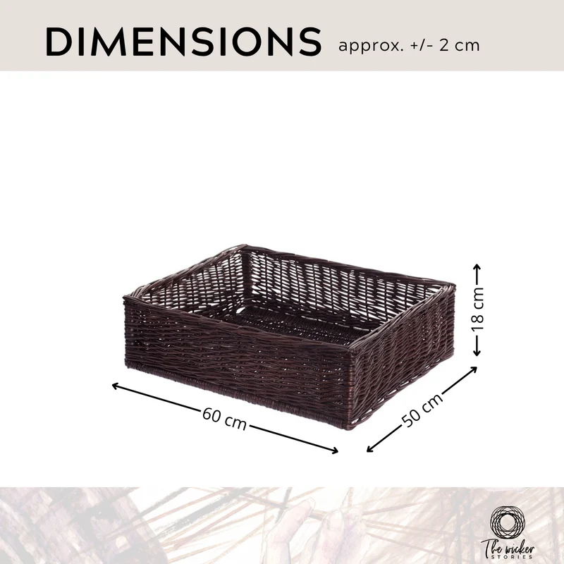 Tallius wicker storage box, shelf & rack basket, wicker display storage basket TheWickerStories