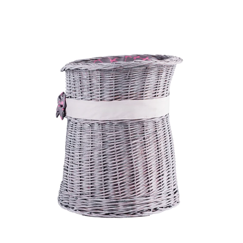 Erif wicker cat house with cushions, two-tier TheWickerStories