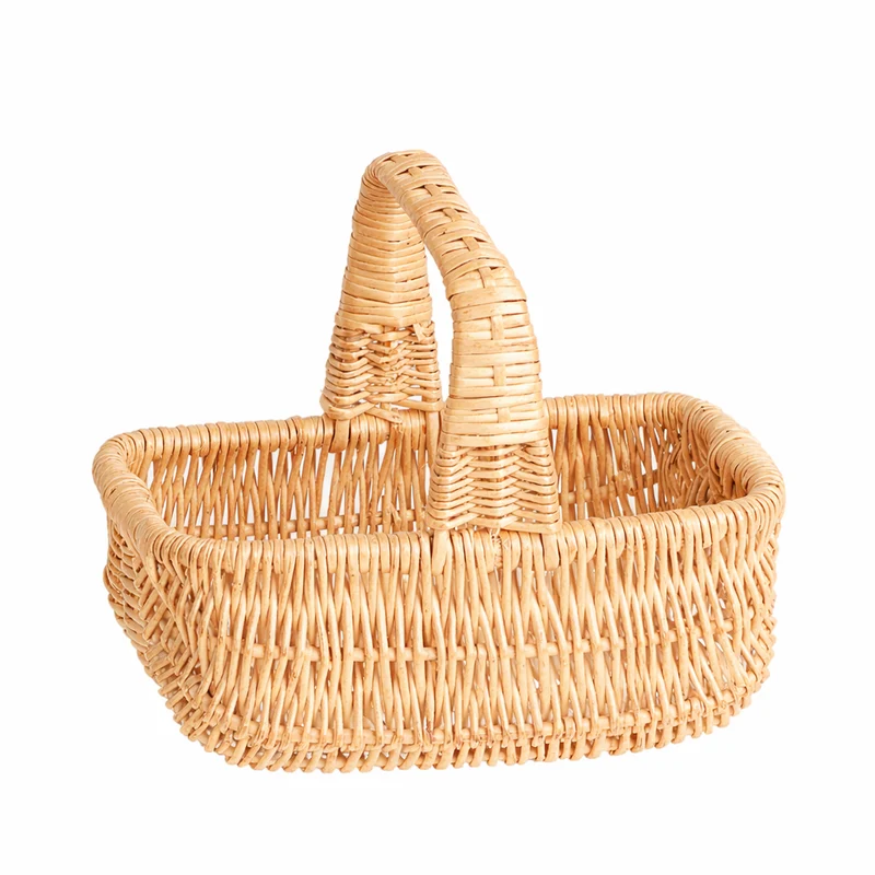 Willesia wicker Easter basket with handle TheWickerStories