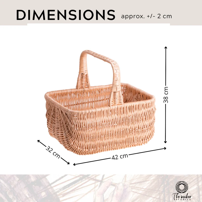 Willesia wicker shopping basket, mushroom and picnic basket, decorative gift basket TheWickerStories
