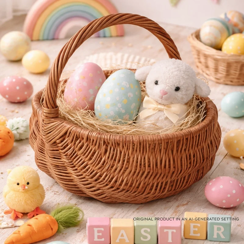 Voravia wicker Easter basket TheWickerStories