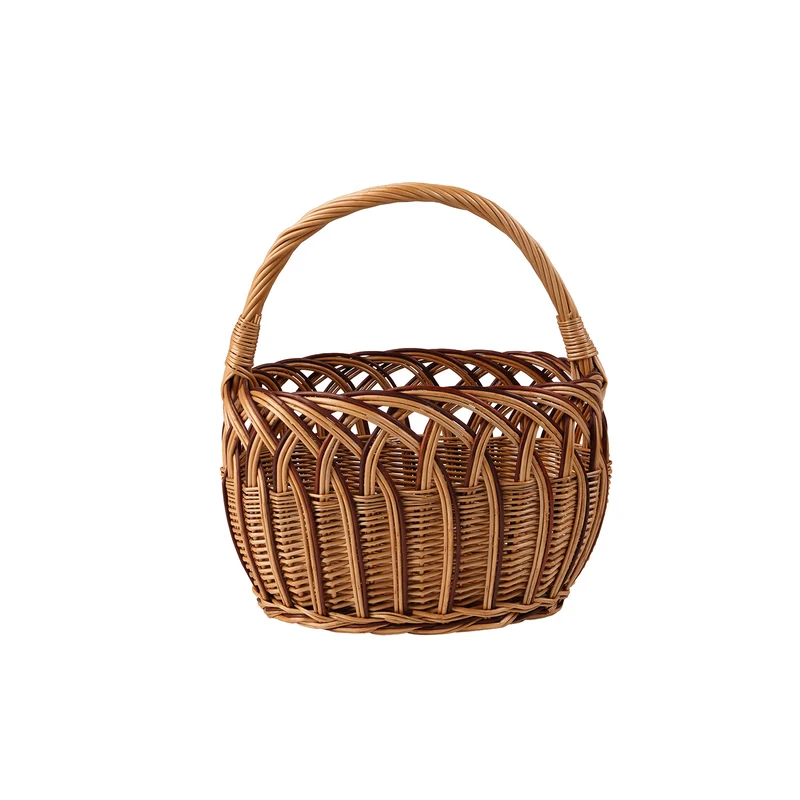 Zalia wicker Easter blessing basket with handle by TheWickerStories
