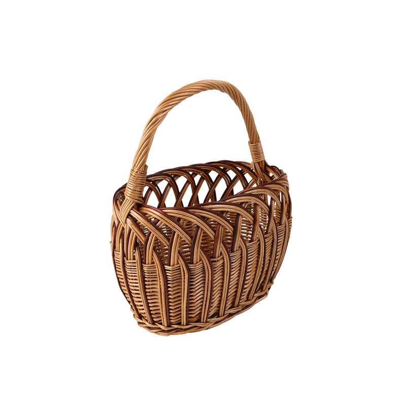 Zalia wicker Easter blessing basket with handle by TheWickerStories