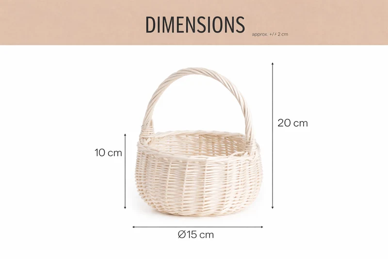 Zawia wicker Easter blessing basket with handle by TheWickerStories