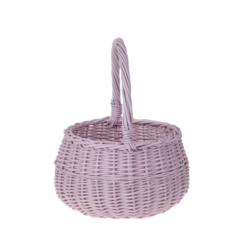 Zawia wicker Easter basket for blessing, with handle TheWickerStories