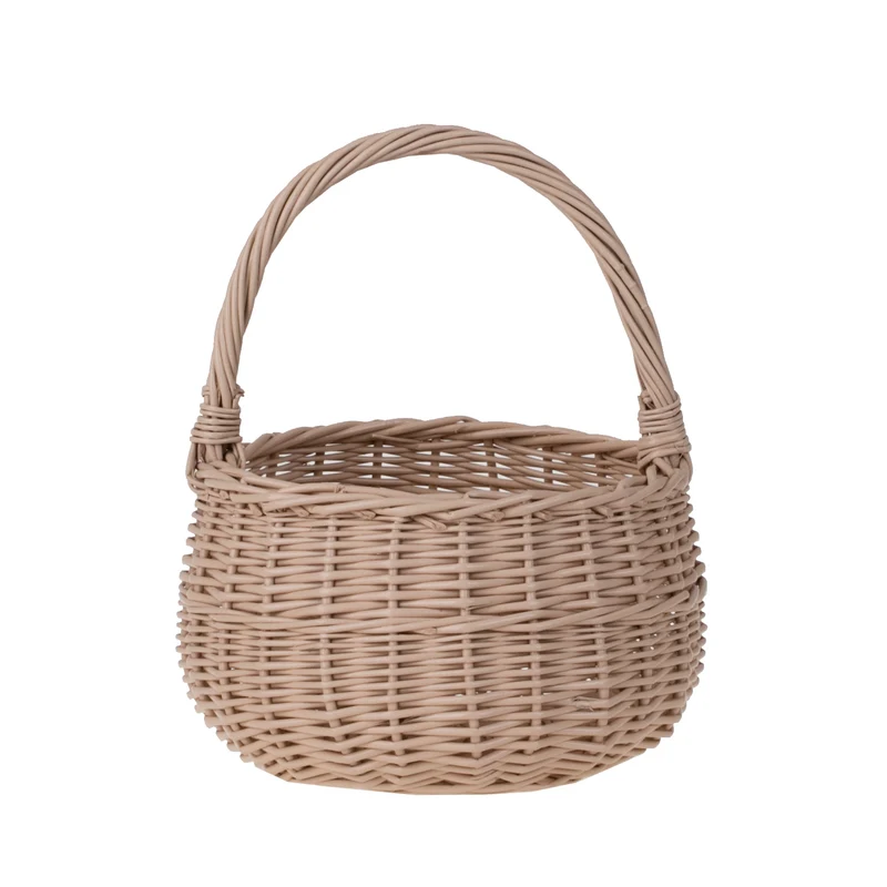 Zawia wicker Easter basket for blessing, with handle TheWickerStories