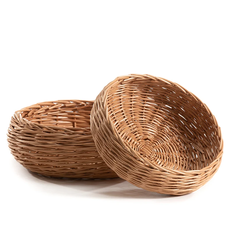 Desayer wicker bread box, bread bowl, round bread basket TheWickerStories