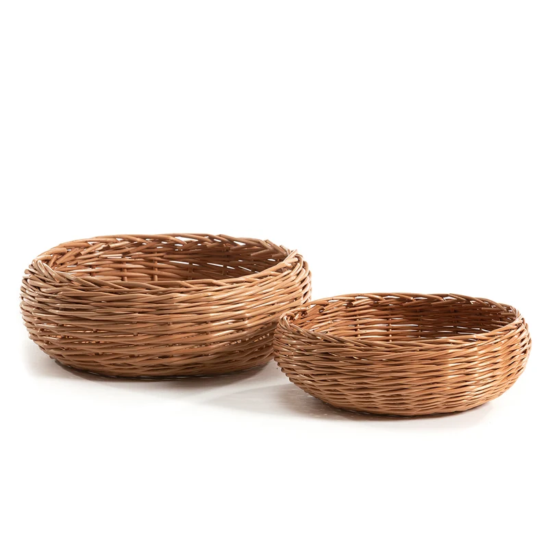 Desayer wicker bread box, bread bowl, round bread basket TheWickerStories
