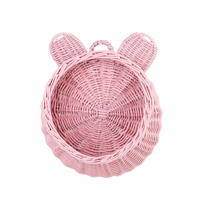 Zanoria wicker storage basket for children's room, hanging, with handle TheWickerStories