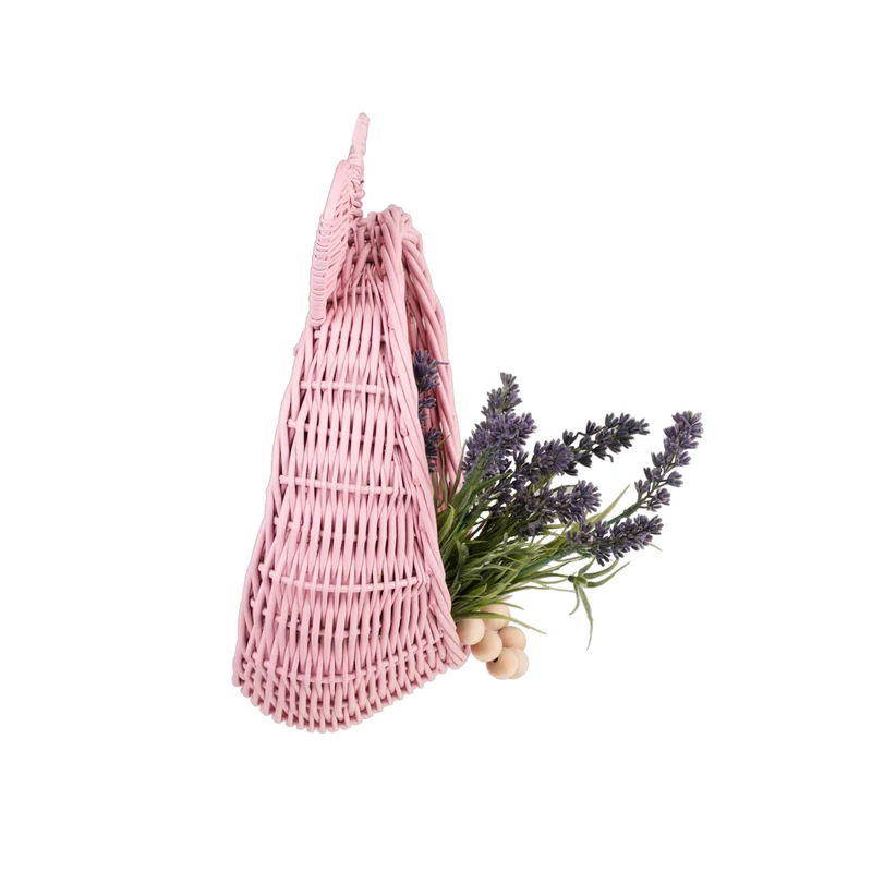Zanoria wicker storage basket for children's room, hanging, with handle TheWickerStories