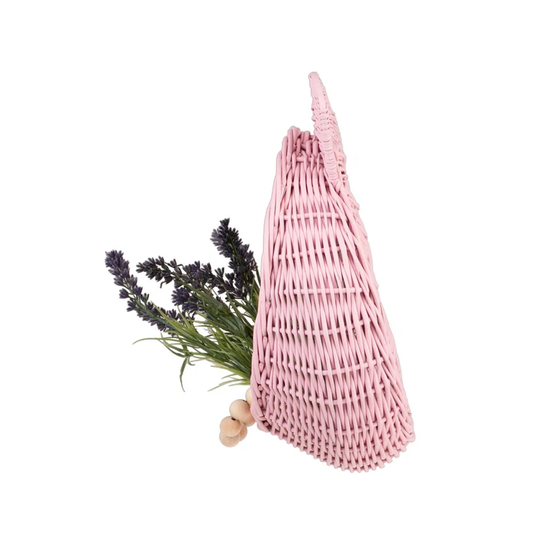 Zanoria wicker storage basket for children's room, hanging, with handle TheWickerStories