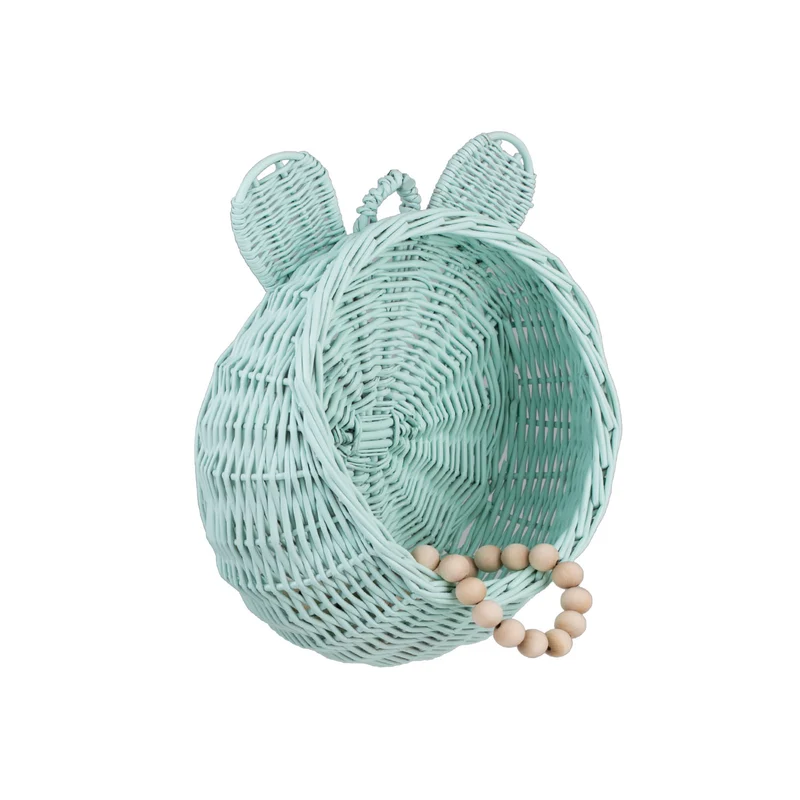 Zanoria wicker hanging basket for children's room, with handle TheWickerStories