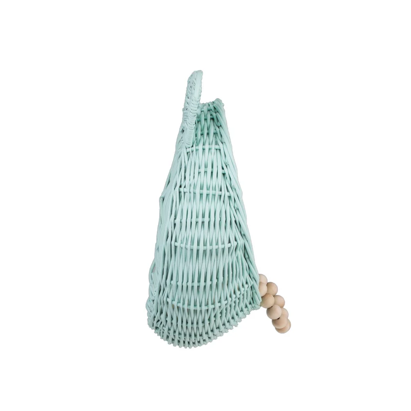 Zanoria wicker hanging basket for children's room, with handle TheWickerStories
