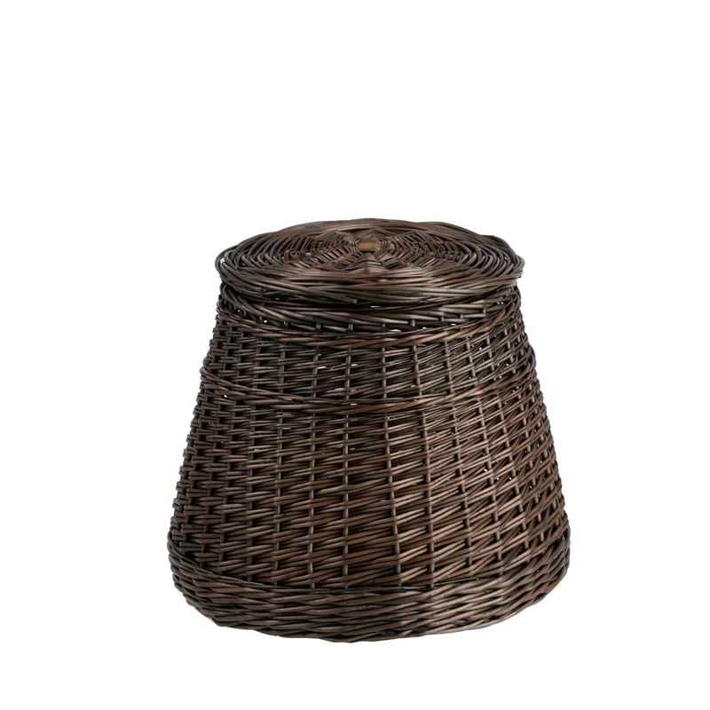 Mirell wicker laundry and toy storage basket with lid TheWickerStories