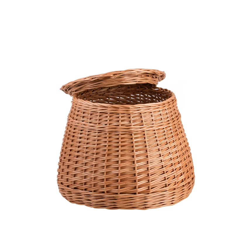 Mirell wicker laundry hamper with lid TheWickerStories
