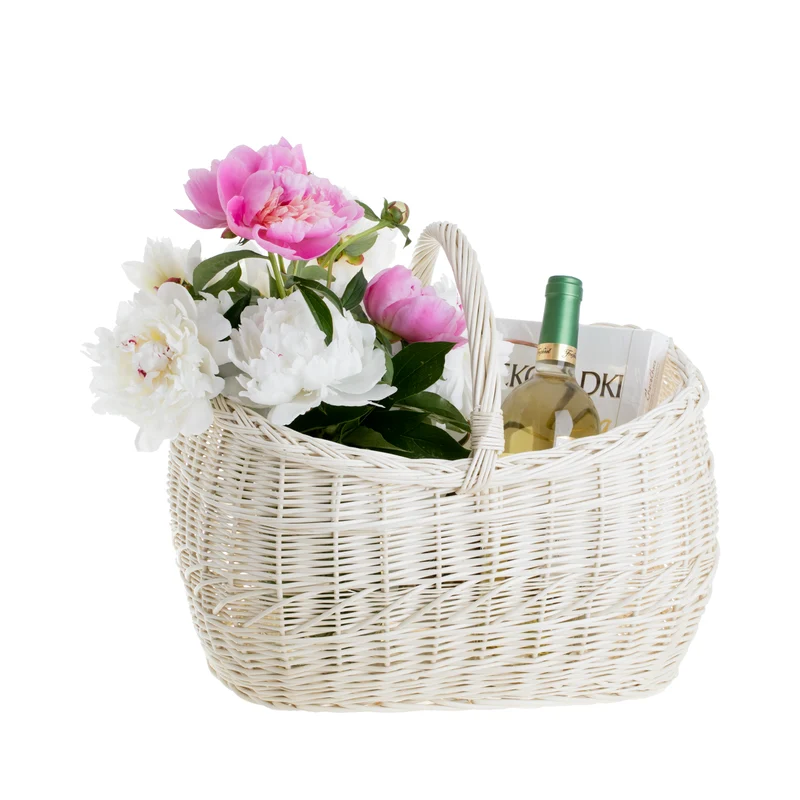 Walburga wicker shopping basket, mushroom and picnic basket, decorative gift basket TheWickerStories