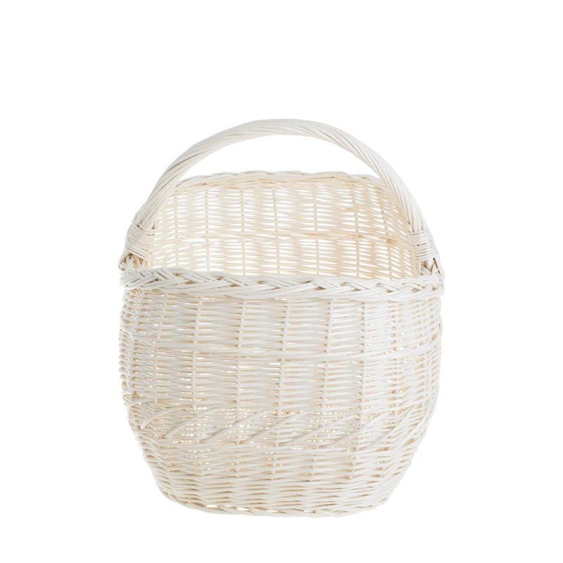 Walburga wicker shopping basket, mushroom and picnic basket, decorative gift basket TheWickerStories