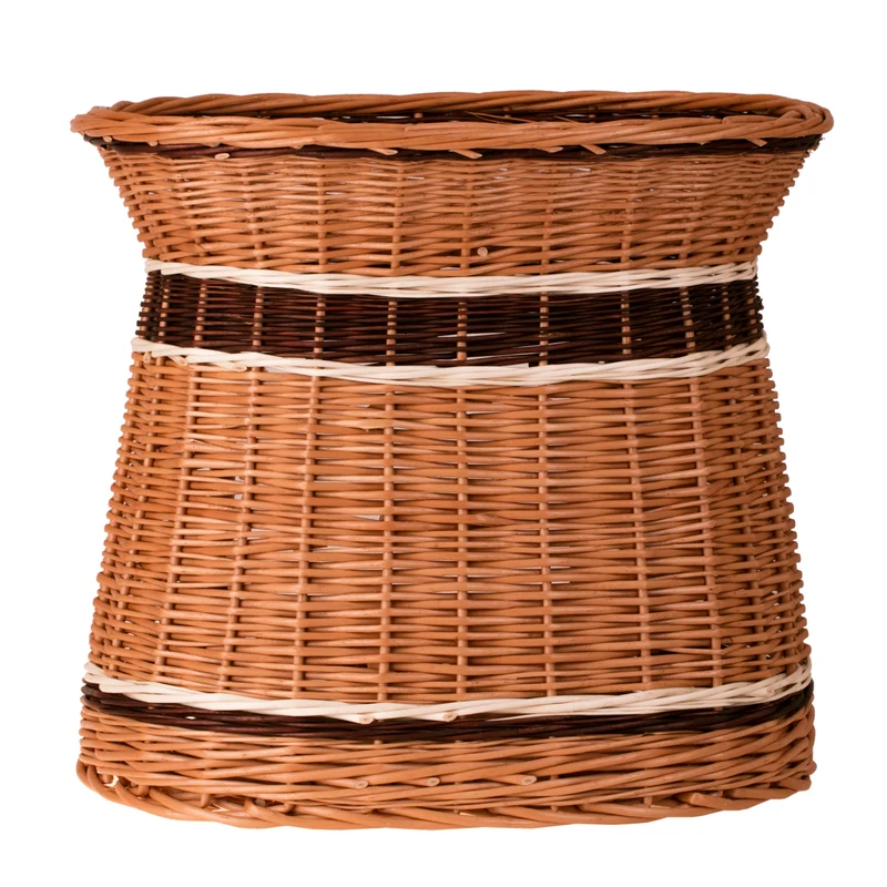 Erif wicker cat house with two levels and a terrace, without a cushion TheWickerStories