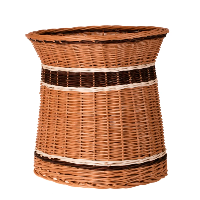 Erif wicker cat house with two levels and a terrace, without a cushion TheWickerStories