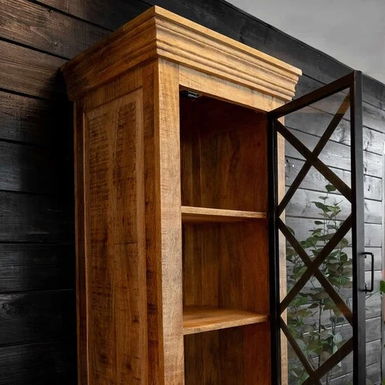 Vitrinenschrank Wolfsburg - 60 x 200 cm